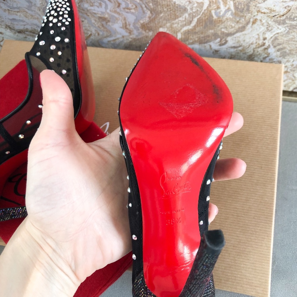 Sold Christian Louboutin Embellished Strass Pump - Picture 8 of 8
